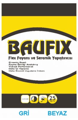 BAUFIX FLEX FAYANS VE SERAMİK YAPIŞTIRICISI(GRİ VE BEYAZ)