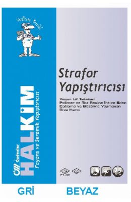 HALKİM STRAFOR YAPIŞTIRICISI (GRİ VE BEYAZ)