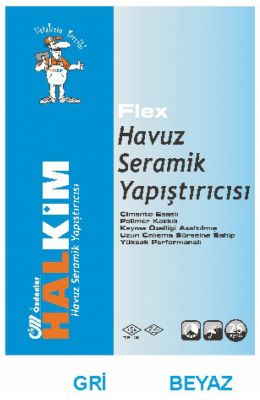HALKİM HAVUZ SERAMİK YAPIŞTIRICISI (GRİ VE BEYAZ)